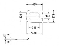 ASIENTO y TAPA INODORO DURASTYLE DURAVIT